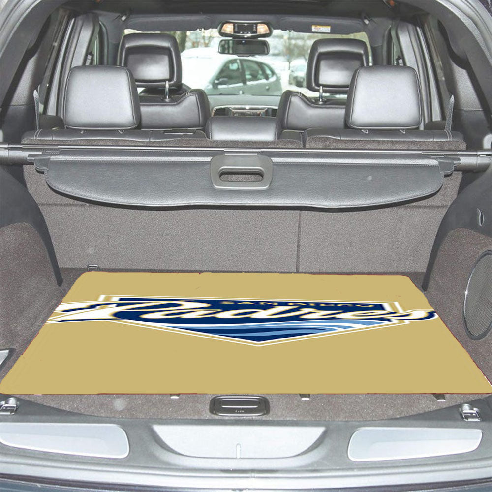 San Diego Padres Baseball Logo Gold Car Trunk Mat Non Slip