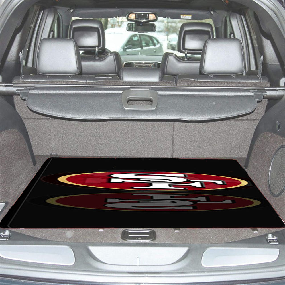 San Francisco 49Ers Black Car Trunk Mat Non Slip
