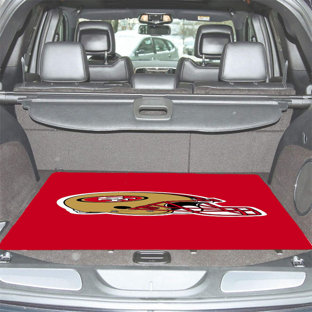San Francisco 49Ers Helmet Car Trunk Mat Non Slip