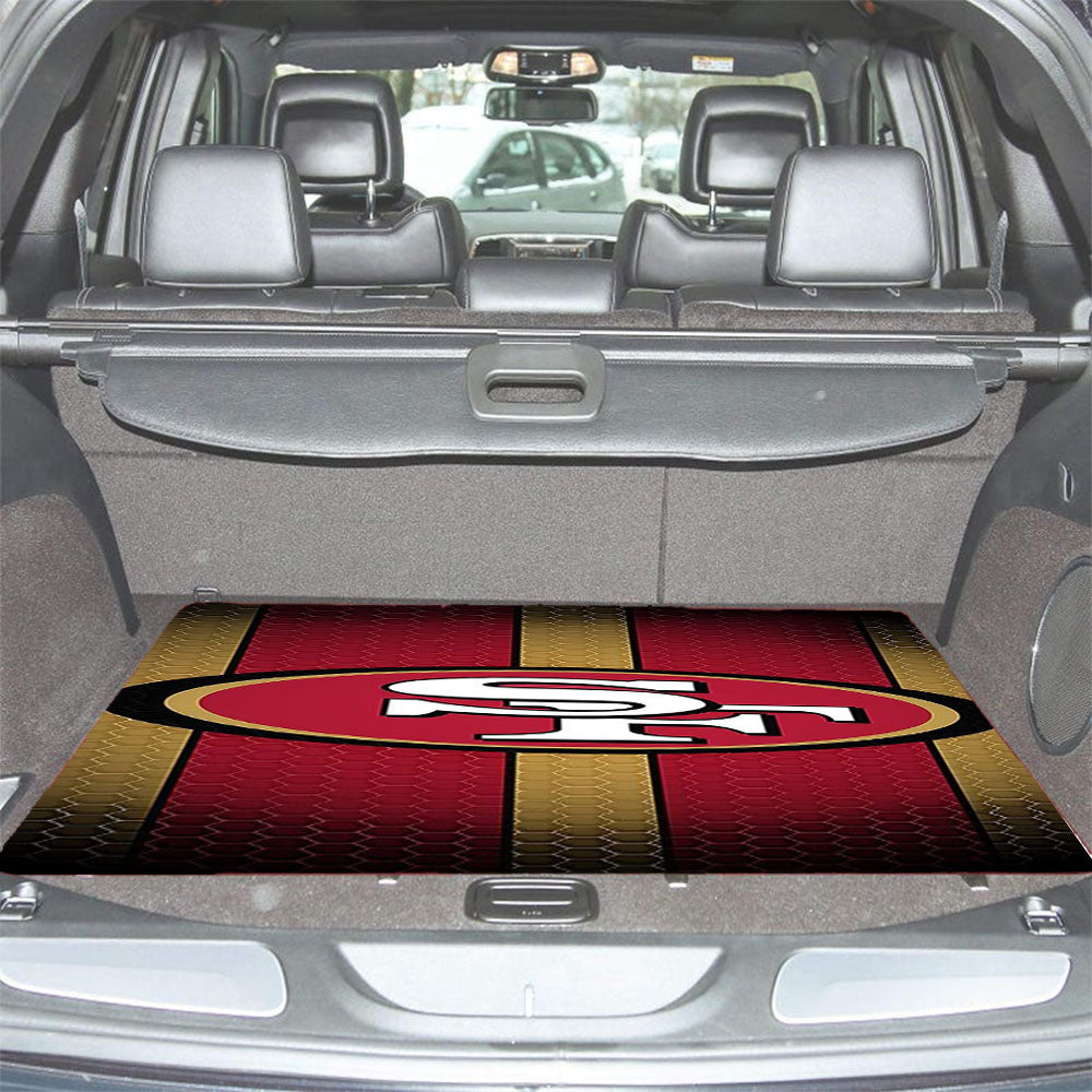 San Francisco 49Ers Shadow Car Trunk Mat Non Slip