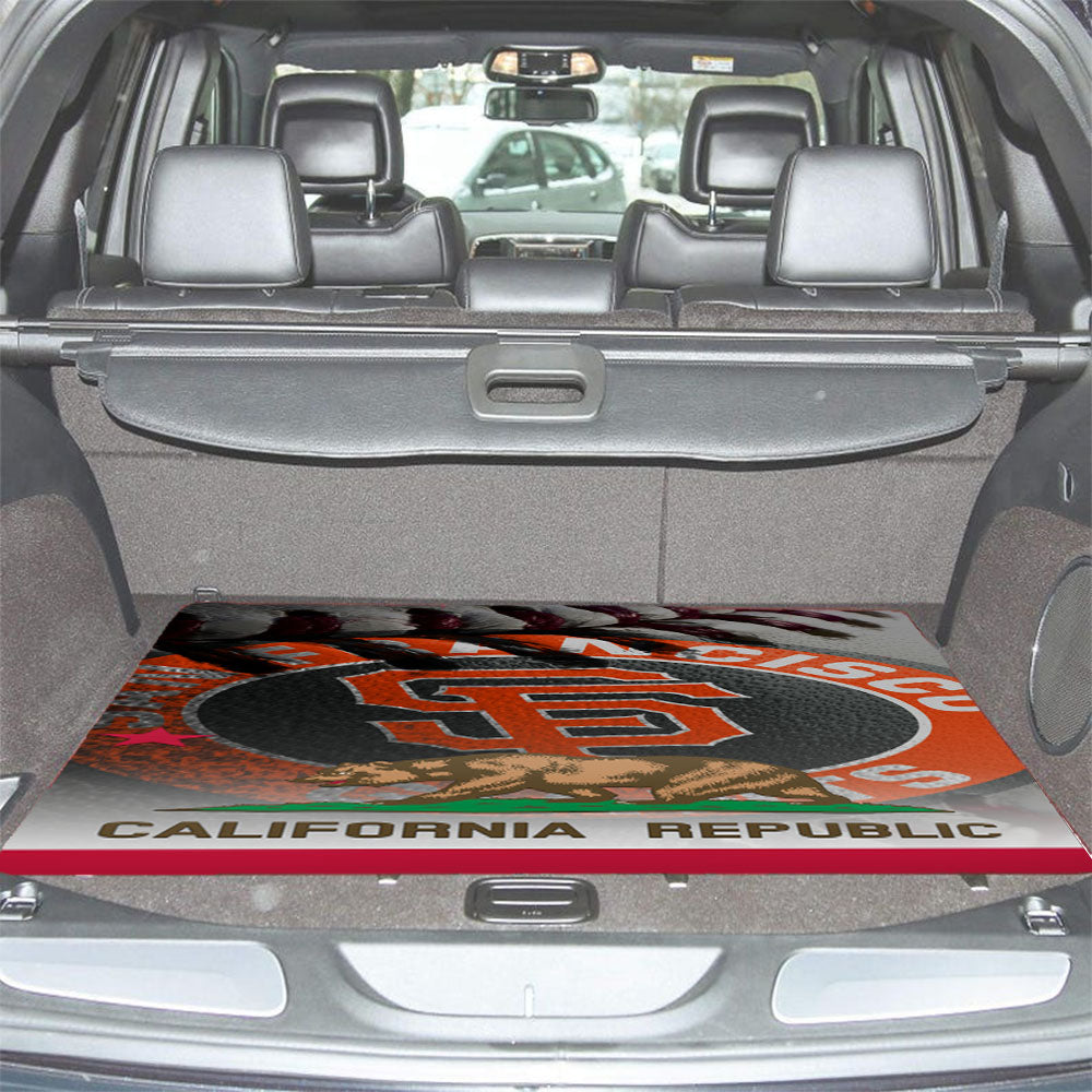 San Francisco Giants Logo California Republic Car Trunk Mat Non Slip