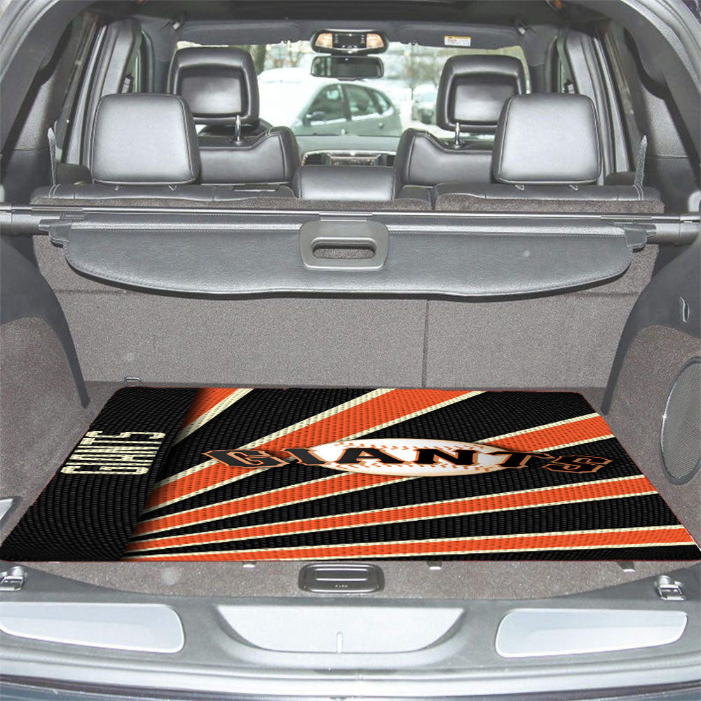 San Francisco Giants Stripe Wallpaper Car Trunk Mat Non Slip