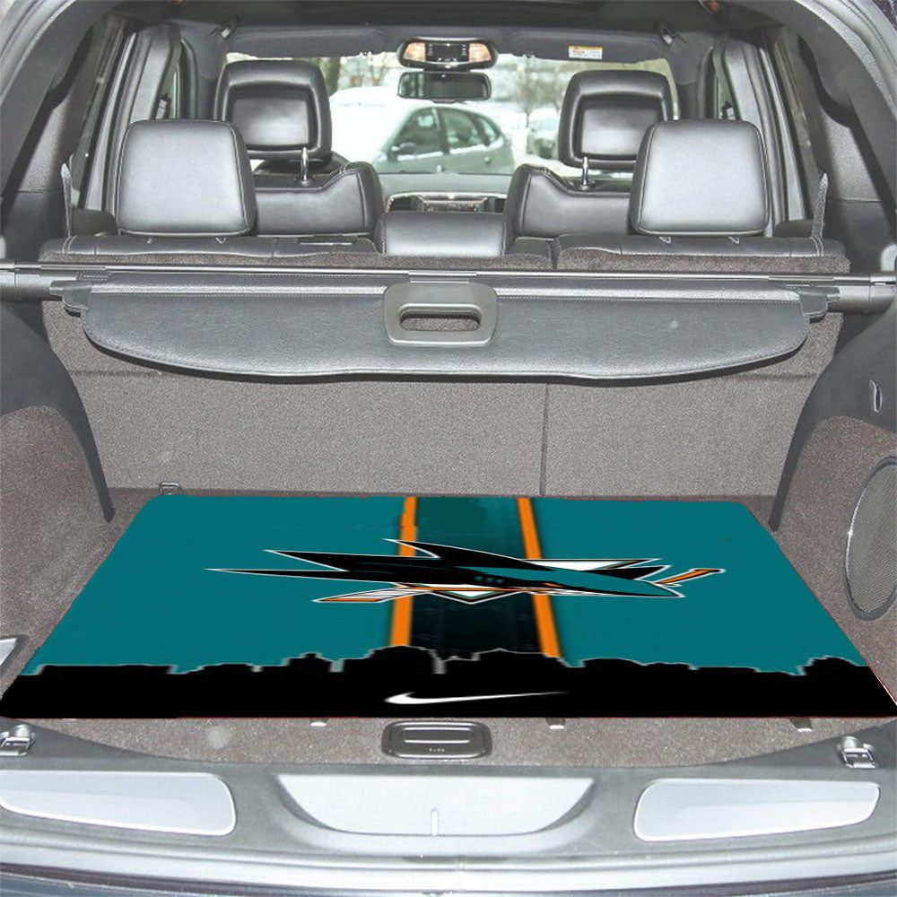 San Jose Sharks Logo Car Trunk Mat Non Slip