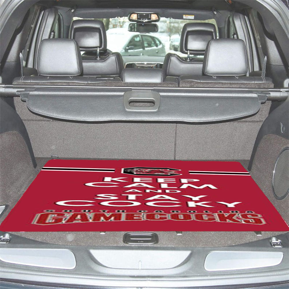Sc Gamecocks Keep Calm Car Trunk Mat Non Slip
