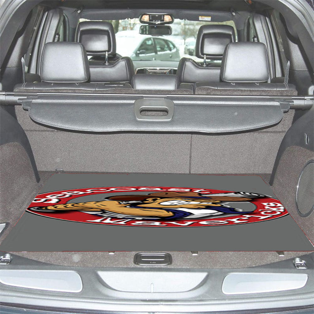 Seacoast Mavericks Baseball Logo Gray Car Trunk Mat Non Slip