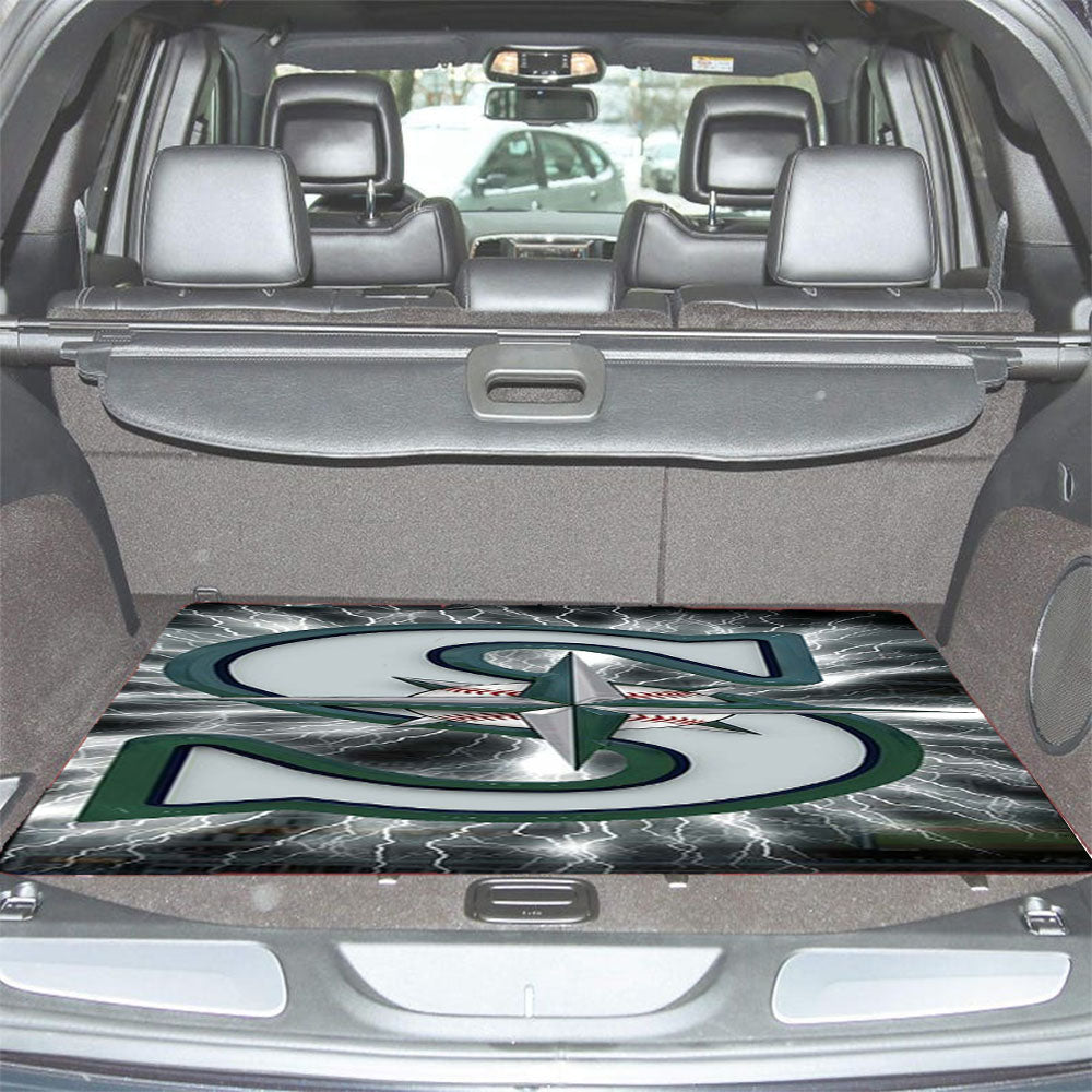 Seattle Mariners Icon Car Trunk Mat Non Slip