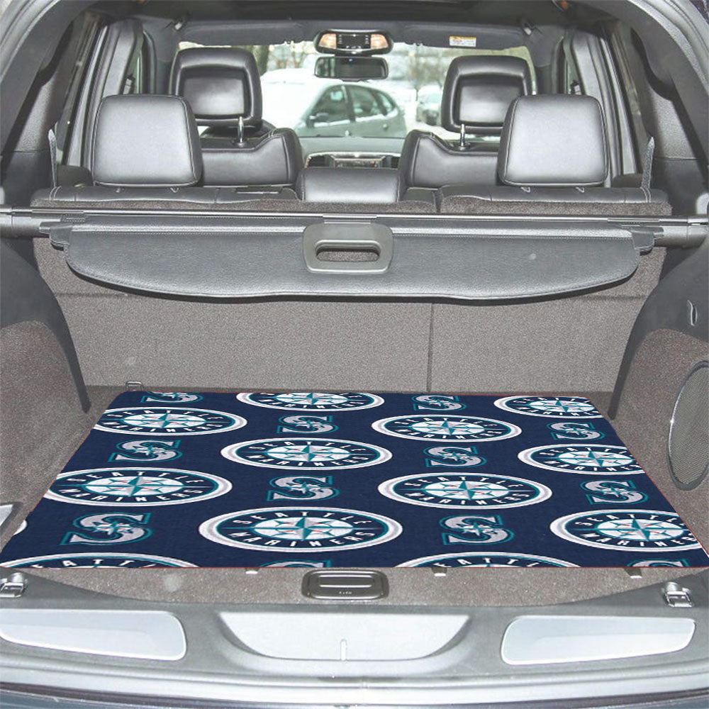 Seattle Mariners Pattern Car Trunk Mat Non Slip