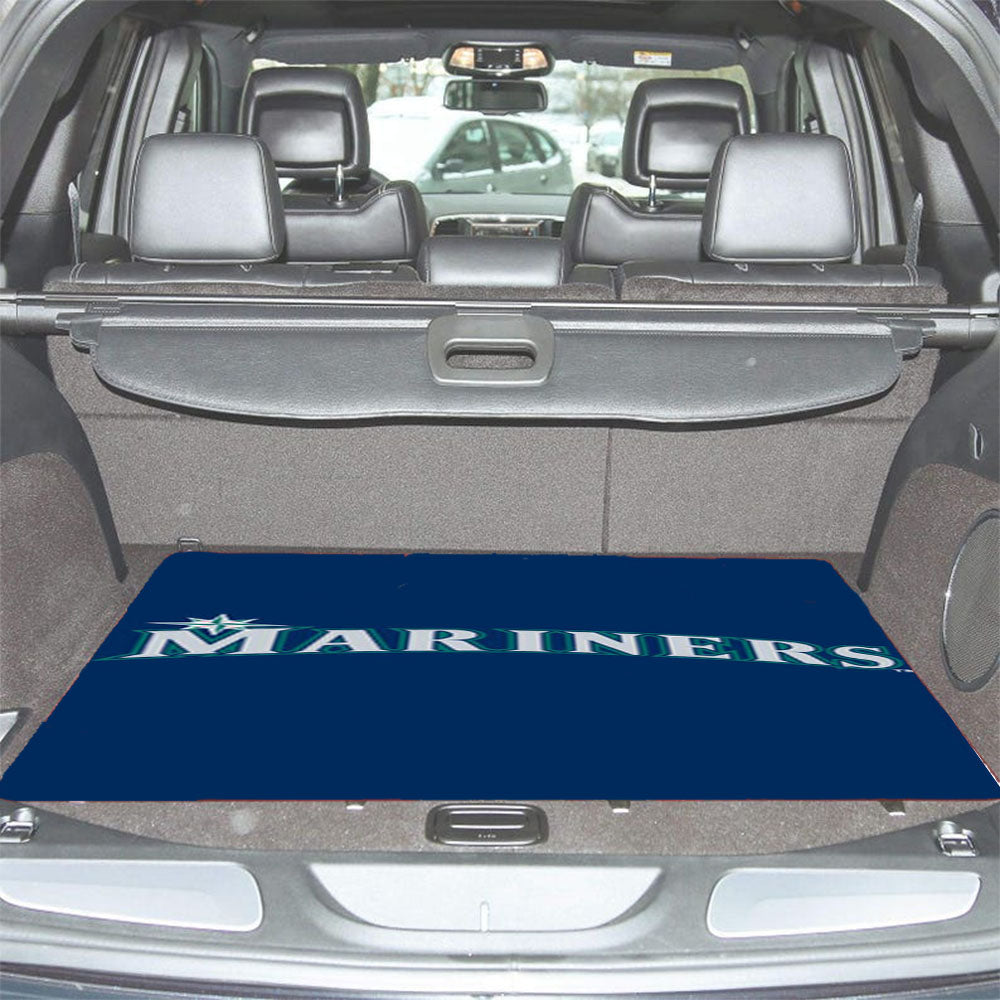 Seattle Mariners Text Car Trunk Mat Non Slip