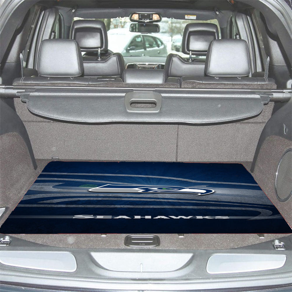 Seattle Seahawks 2 Car Trunk Mat Non Slip