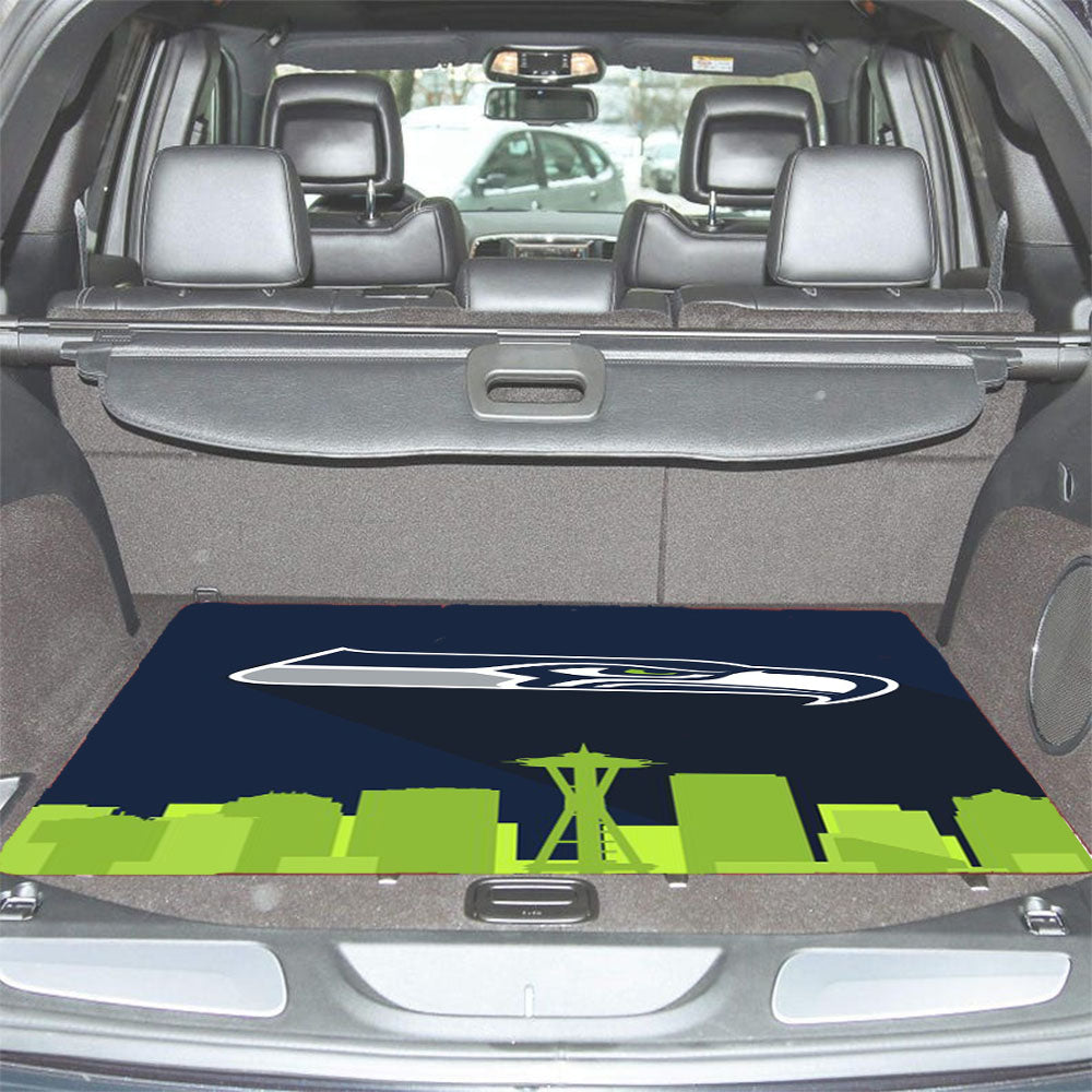 Seattle Seahawks Logo Car Trunk Mat Non Slip
