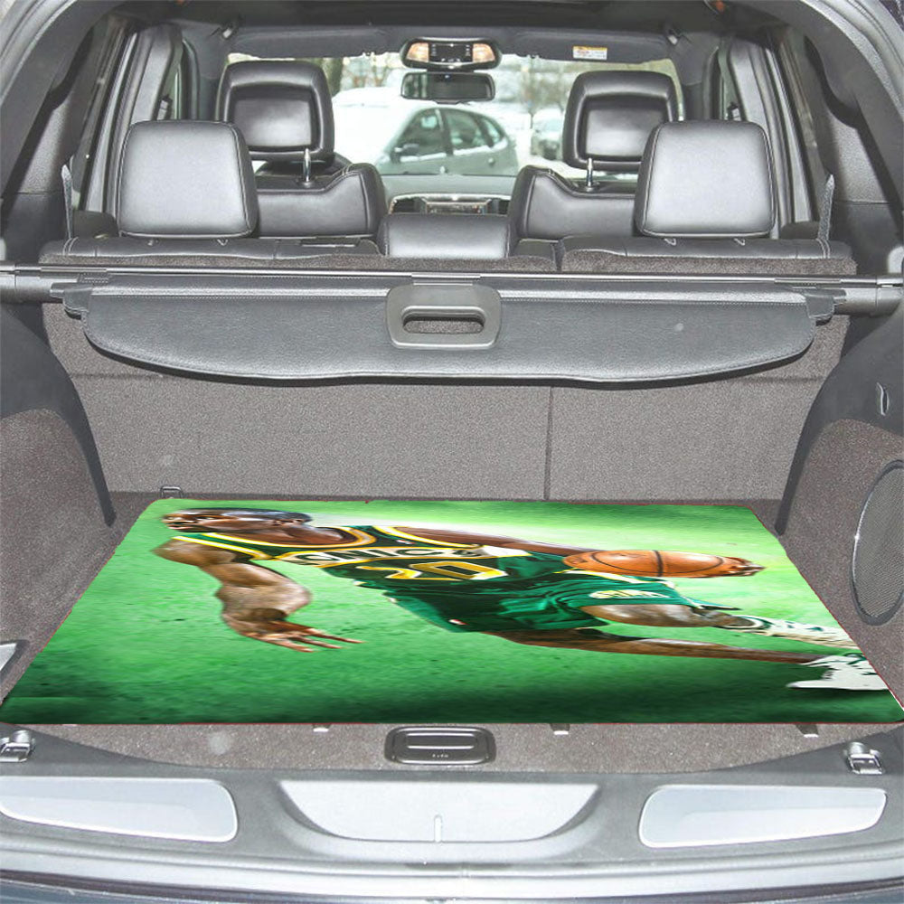 Seattle Sonics Basketball Player Car Trunk Mat Non Slip