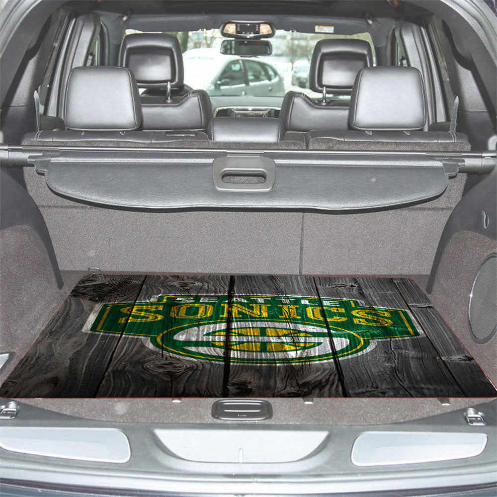 Seattle Sonics Wood Car Trunk Mat Non Slip