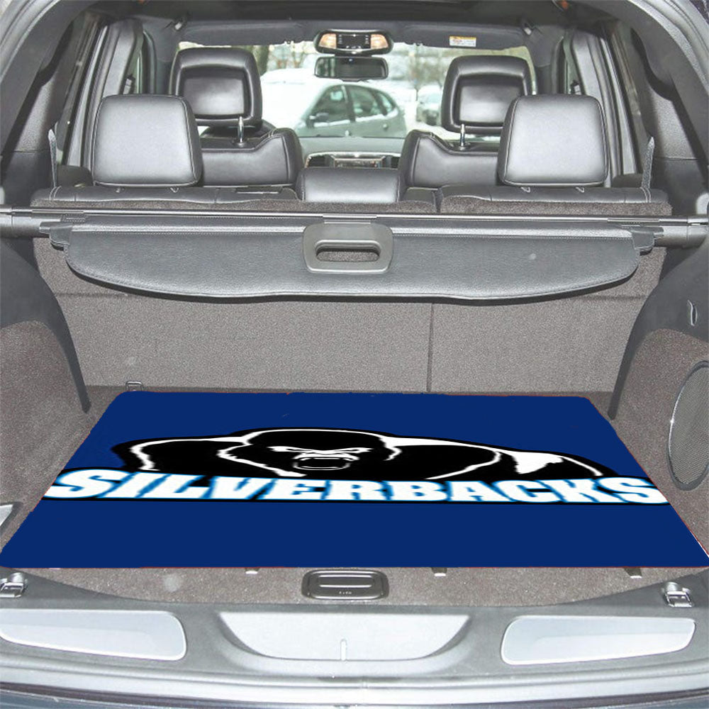 Silverback Baseball Logo Blue Car Trunk Mat Non Slip