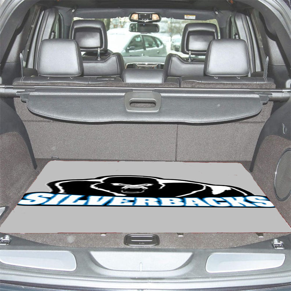 Silverback Baseball Logo Gray Car Trunk Mat Non Slip