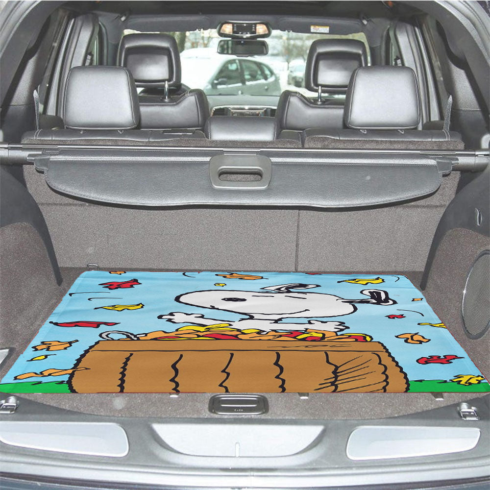 Snoopy Fall Outdoor Car Trunk Mat Non Slip