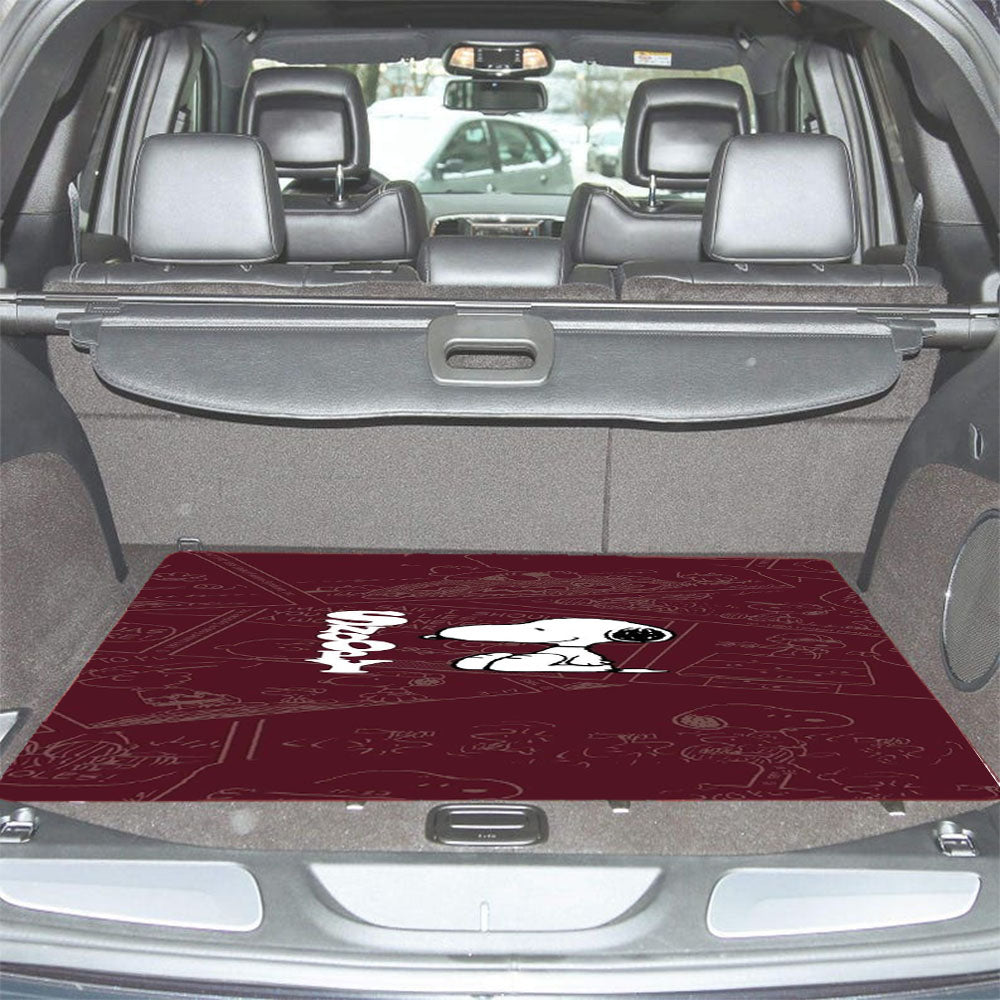 Snoopy Peanuts Car Trunk Mat Non Slip
