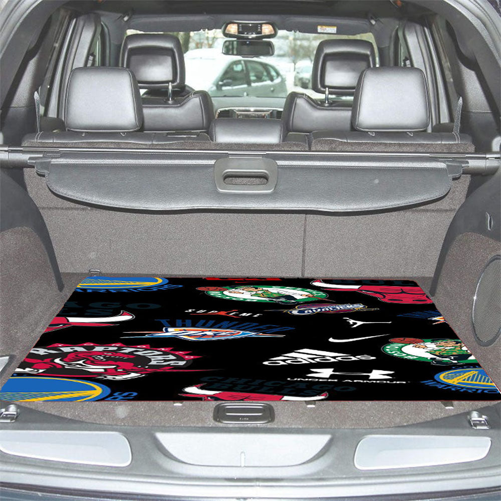 Sport Logo Pattern Nba Car Trunk Mat Non Slip