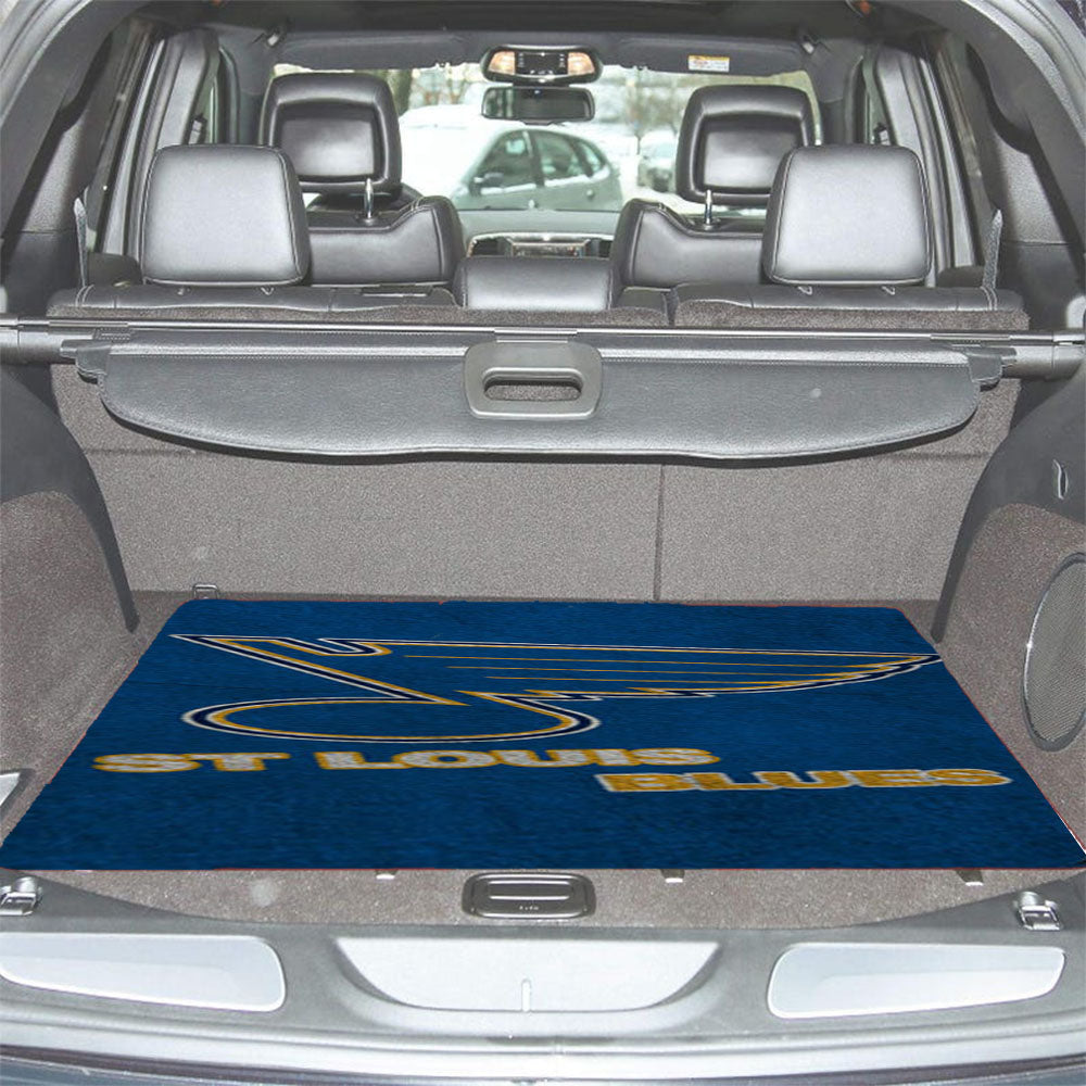 St Louis Blues Art Car Trunk Mat Non Slip