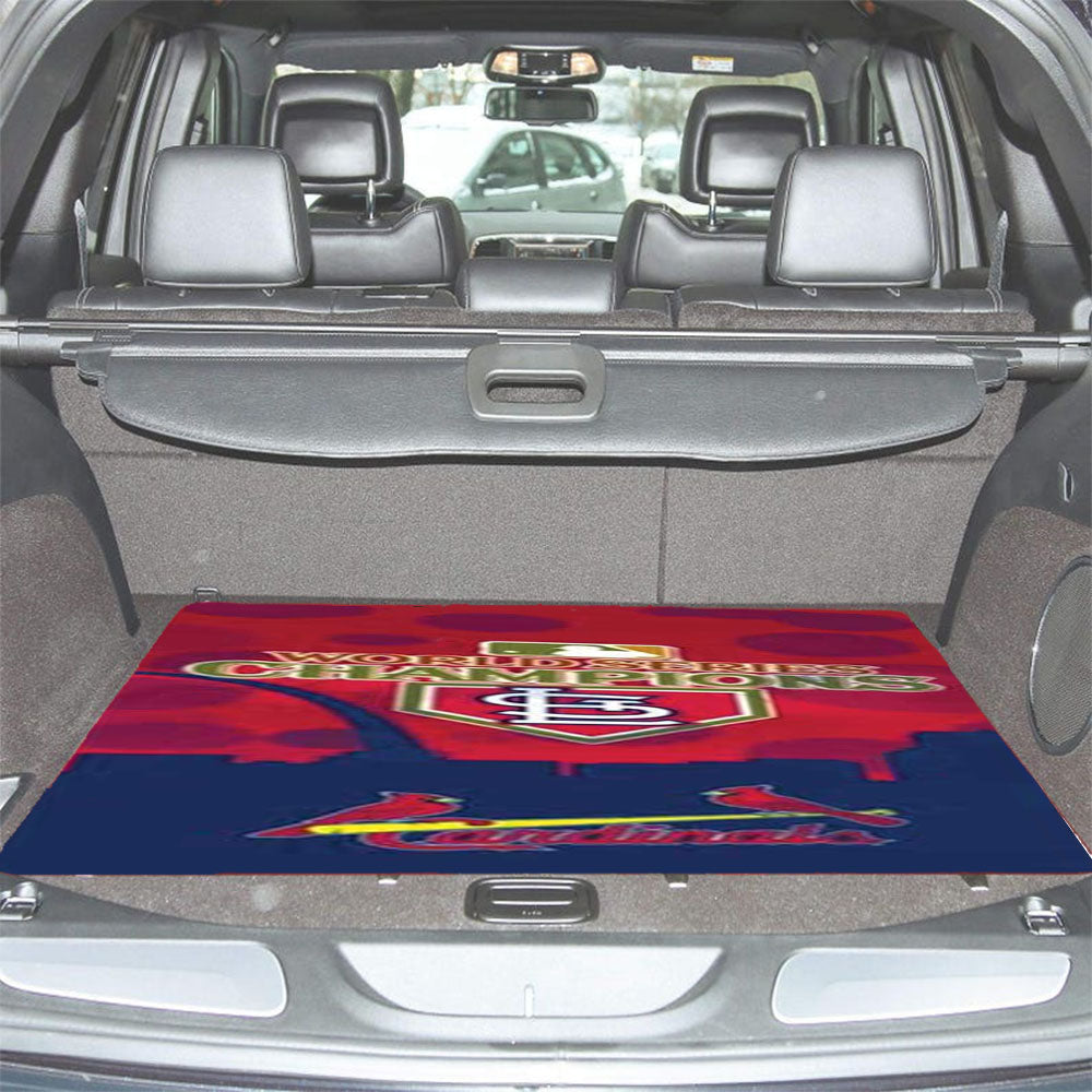 St Louis Cardinals Champ Silhouette Car Trunk Mat Non Slip