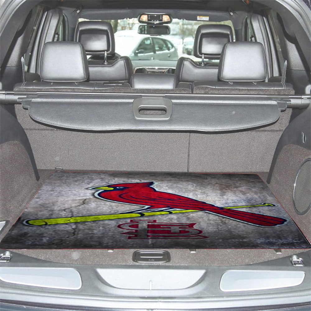 St Louis Cardinals Stone Logo Nfl Car Trunk Mat Non Slip