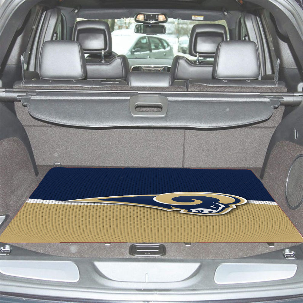 St Louis Rams Logo Jersey Car Trunk Mat Non Slip