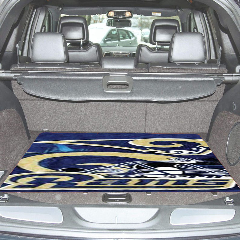 St Louis Rams Sketch Car Trunk Mat Non Slip