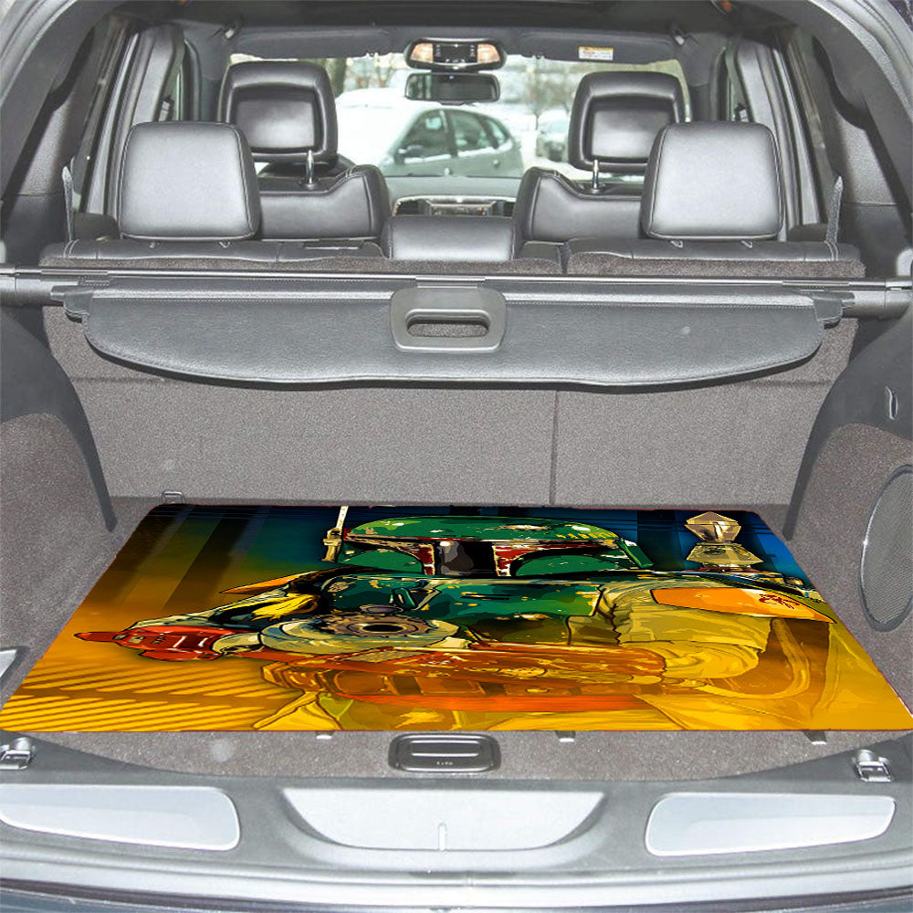 Star Wars Boba Fett Guard Car Trunk Mat Non Slip