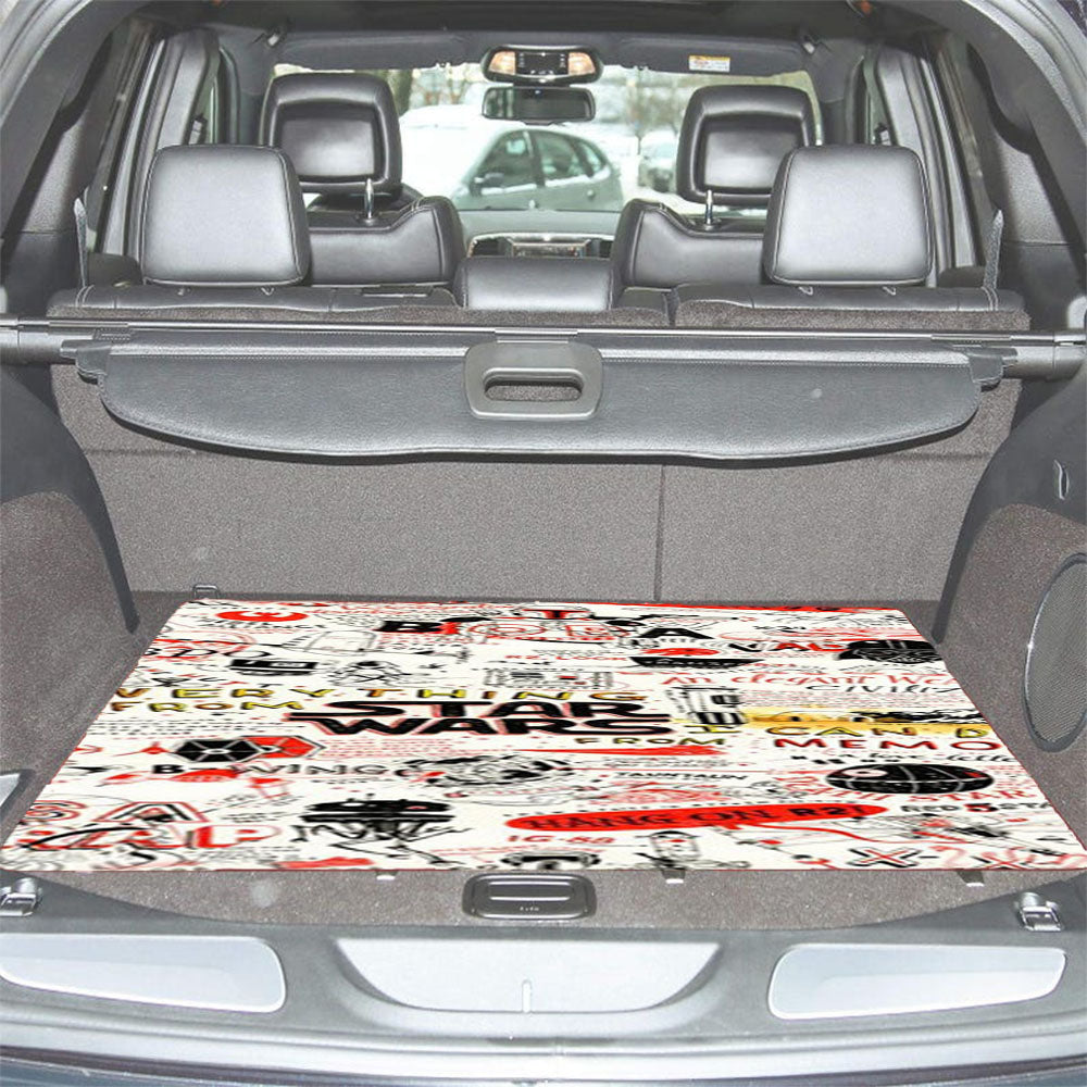 Star Wars Quote Collage Car Trunk Mat Non Slip