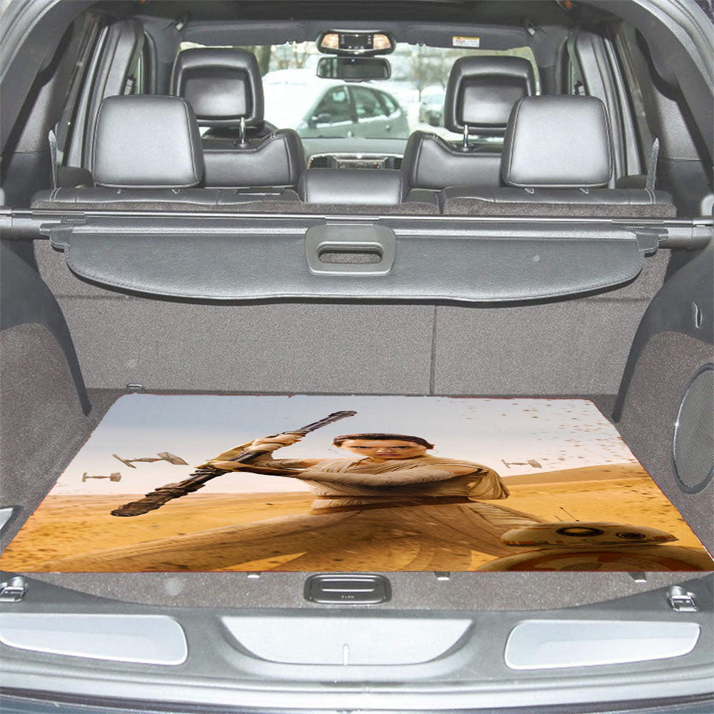 Star Wars Rey Fight Car Trunk Mat Non Slip