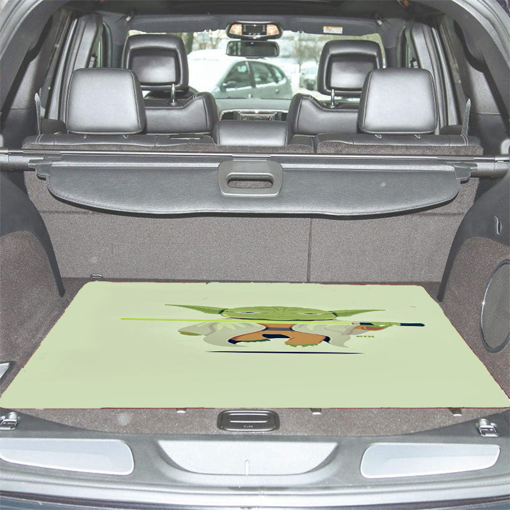 Star Wars Yoda Cartoon Car Trunk Mat Non Slip