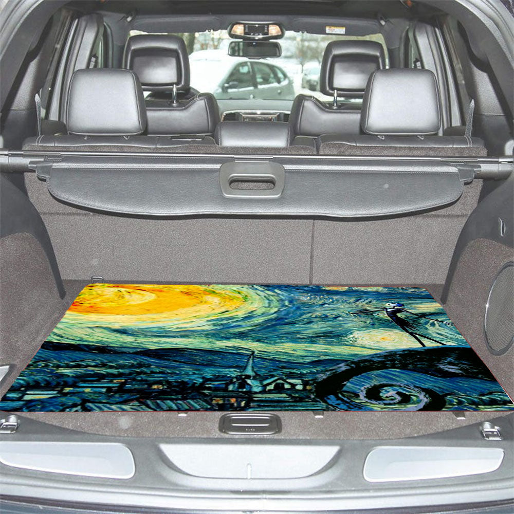 Starry Nightmare Before Christmas Car Trunk Mat Non Slip