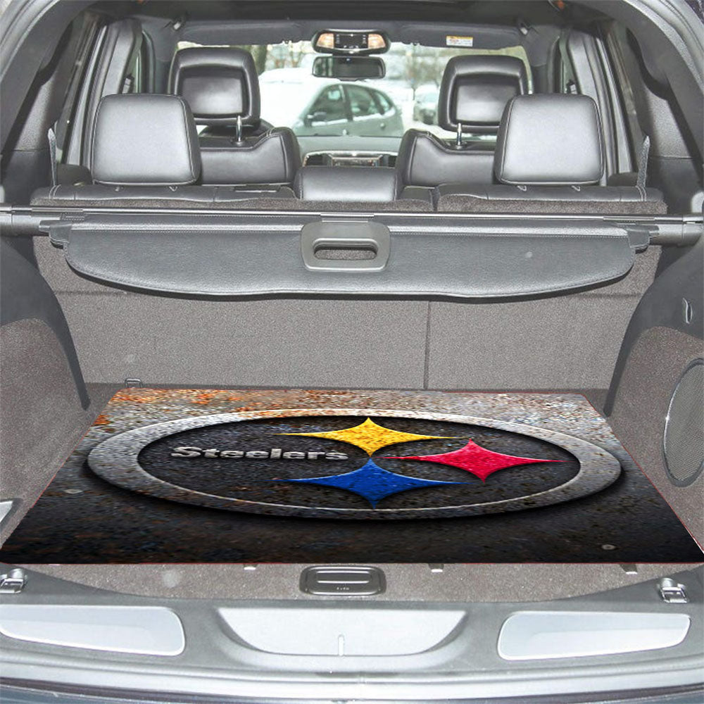 Steelers Logo Car Trunk Mat Non Slip