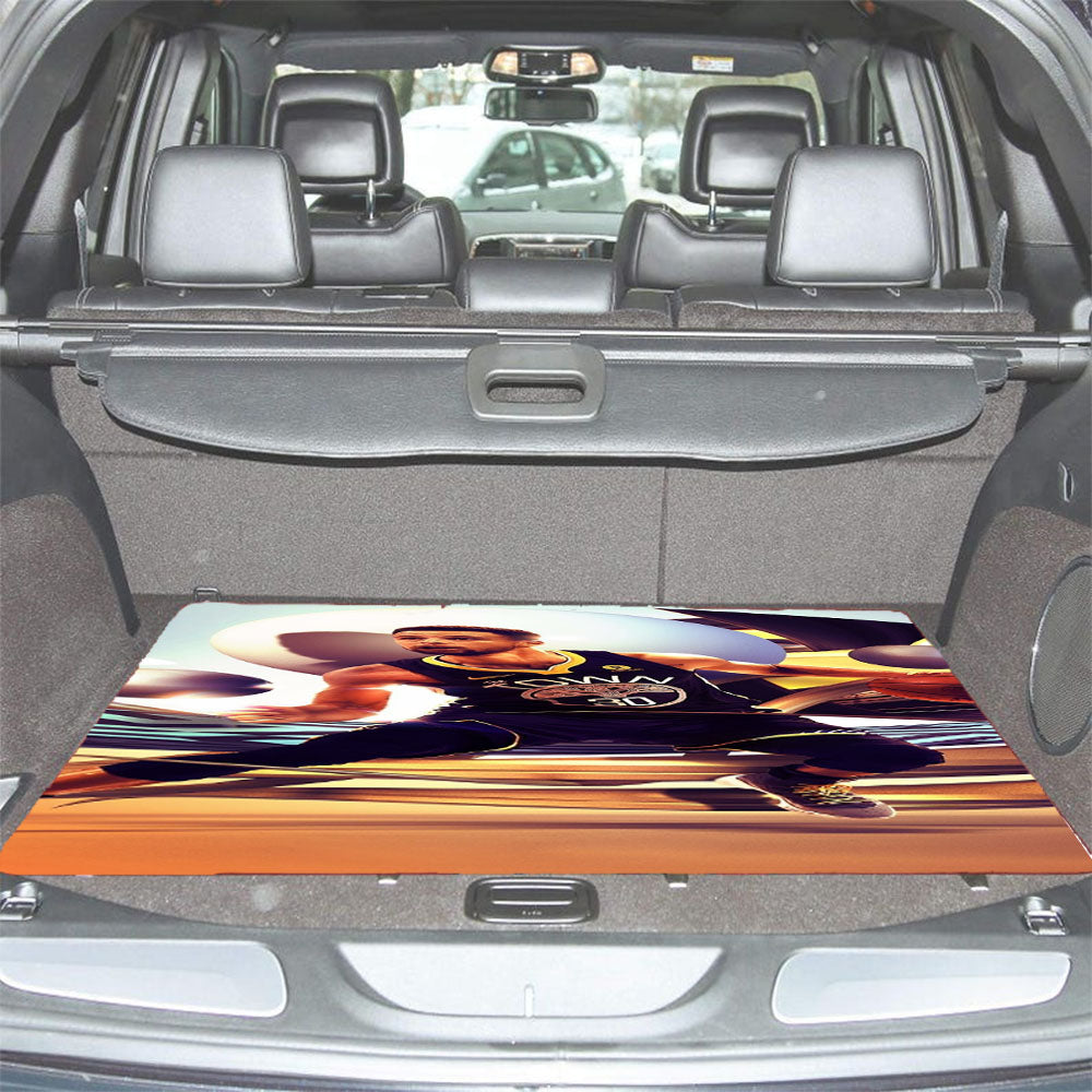 Stephen Curry Dunk Basketball Player Car Trunk Mat Non Slip