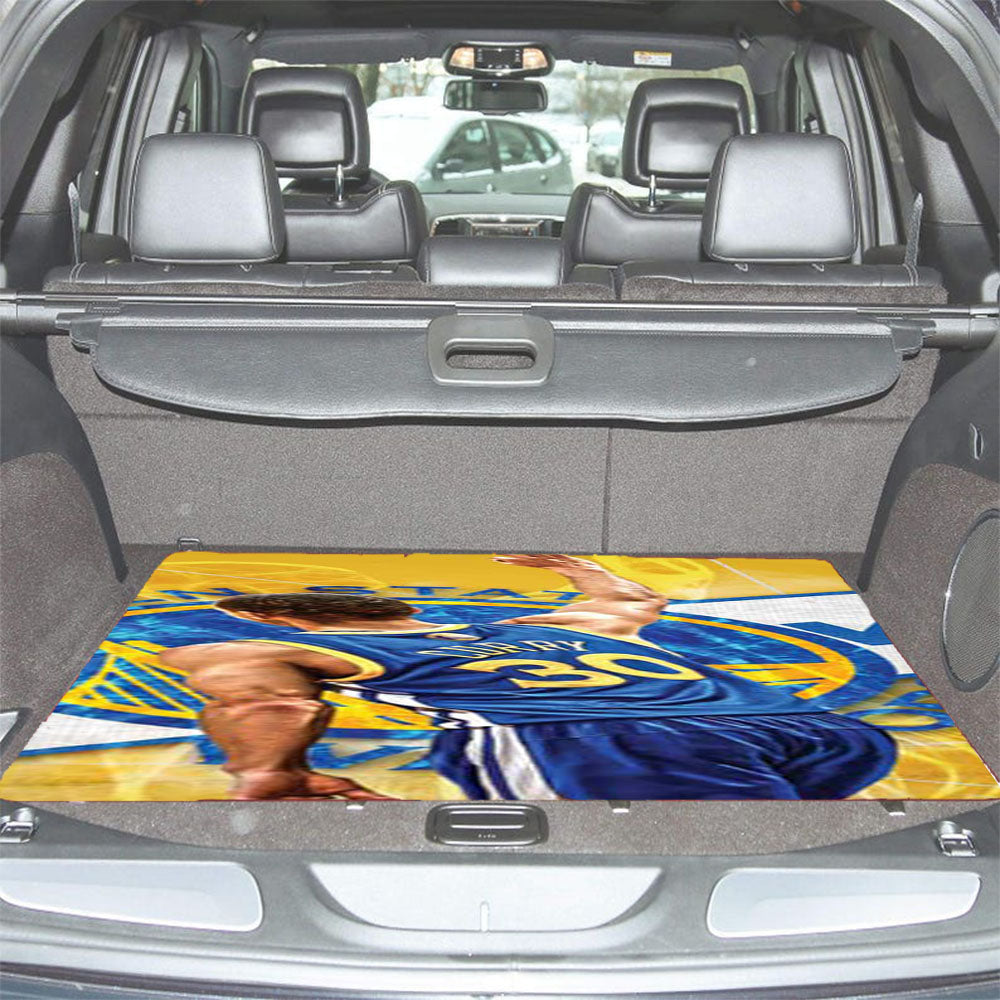 Stephen Curry Orange Car Trunk Mat Non Slip