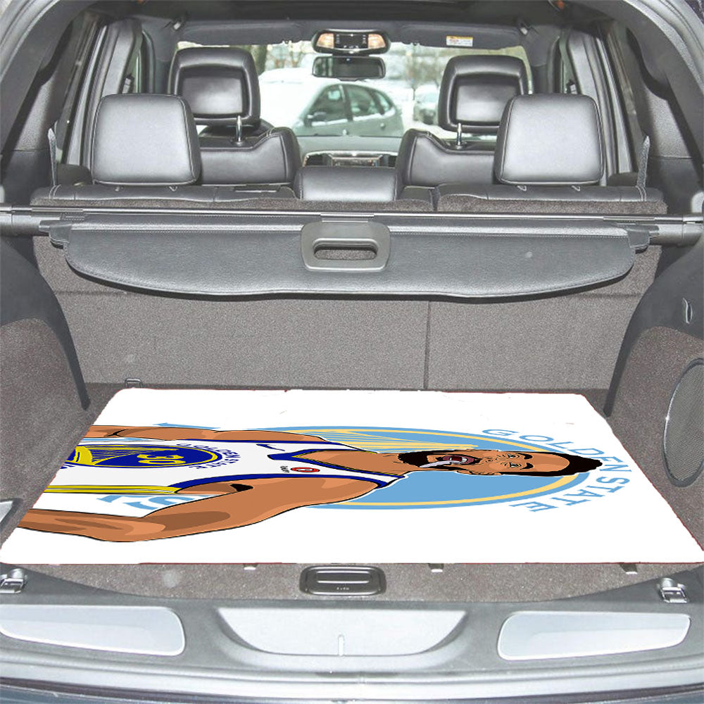 Stephen Curry Warriors Illustration Car Trunk Mat Non Slip