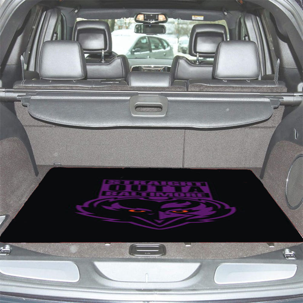 Straight Outta Baltimore Ravens Car Trunk Mat Non Slip