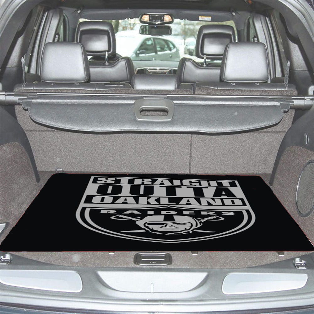 Straight Outta Oakland Raiders Car Trunk Mat Non Slip