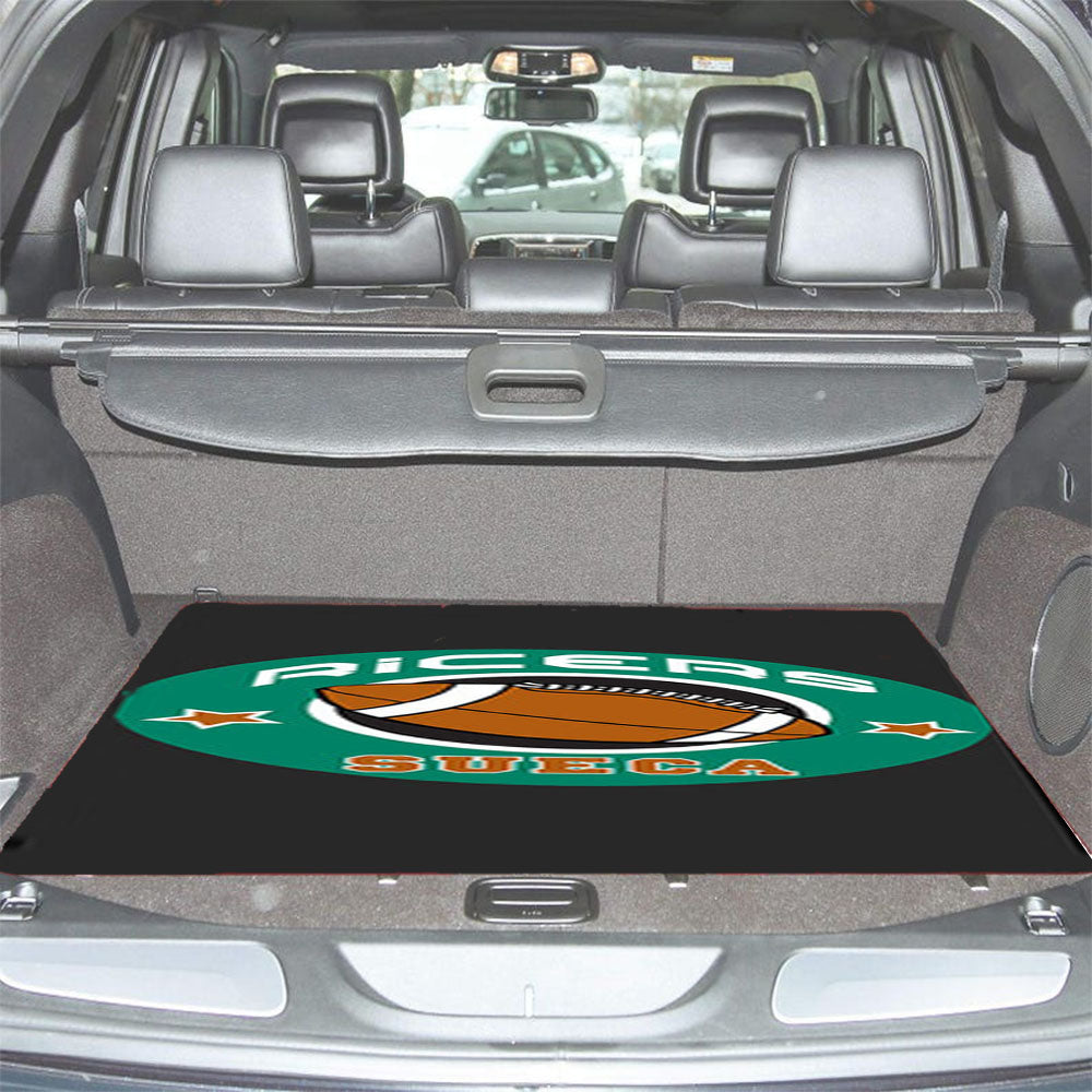 Sueca Ricers Logo Dark Grey Car Trunk Mat Non Slip