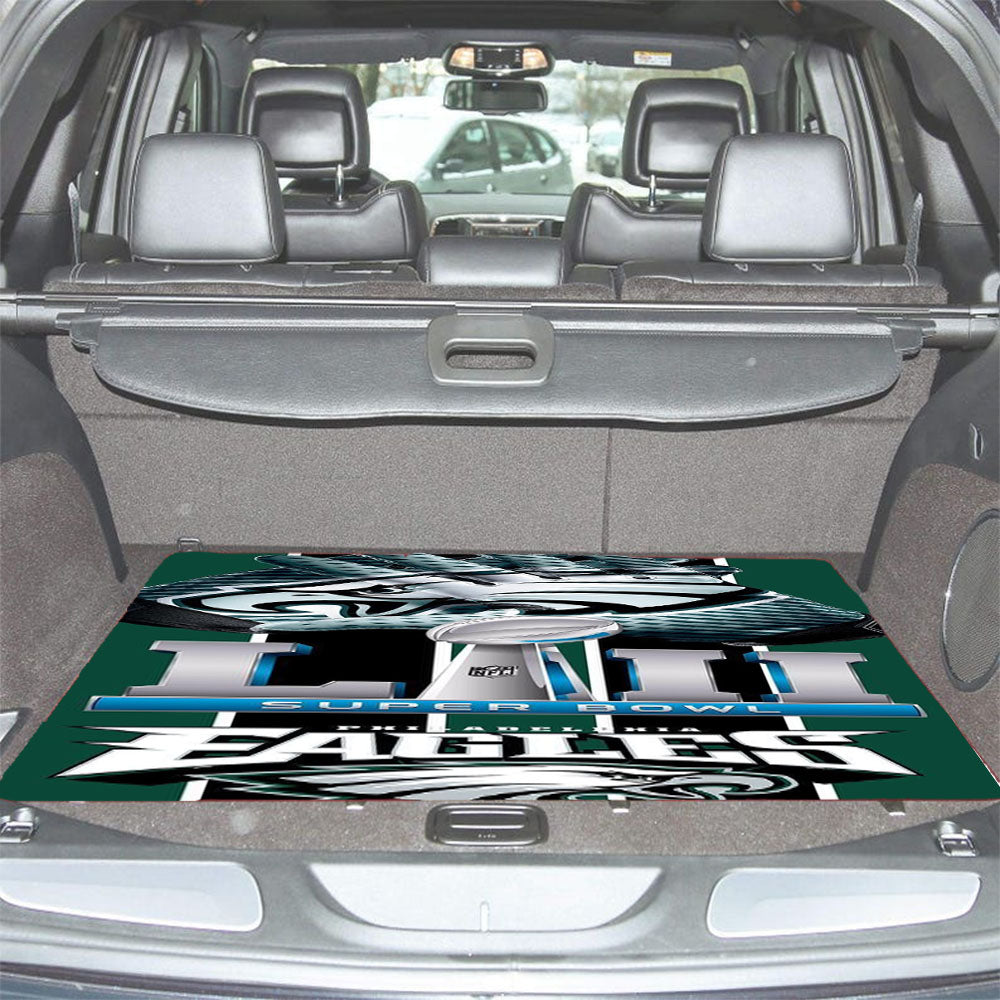 Super Bowl Lii Eagles Car Trunk Mat Non Slip