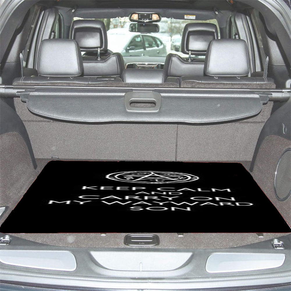 Supernatural Keep Calm Wayward Son Car Trunk Mat Non Slip