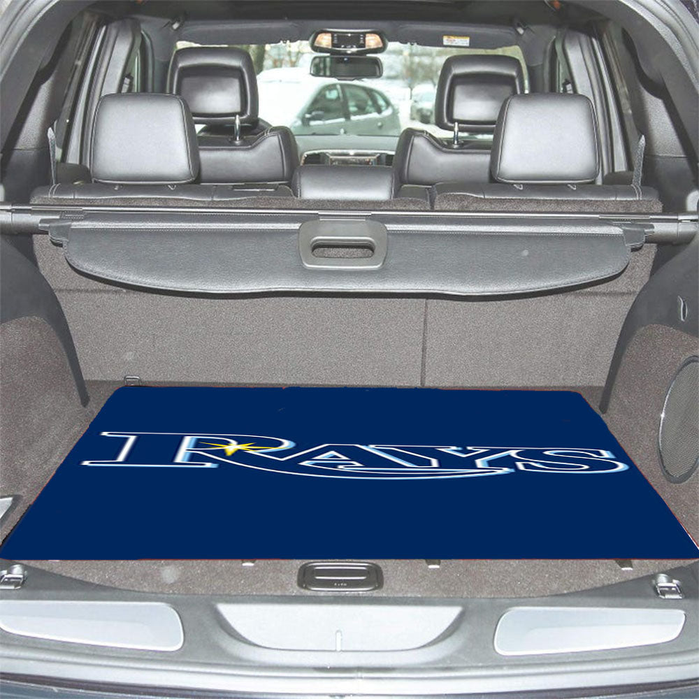 Tampa Bay Rays Text Car Trunk Mat Non Slip