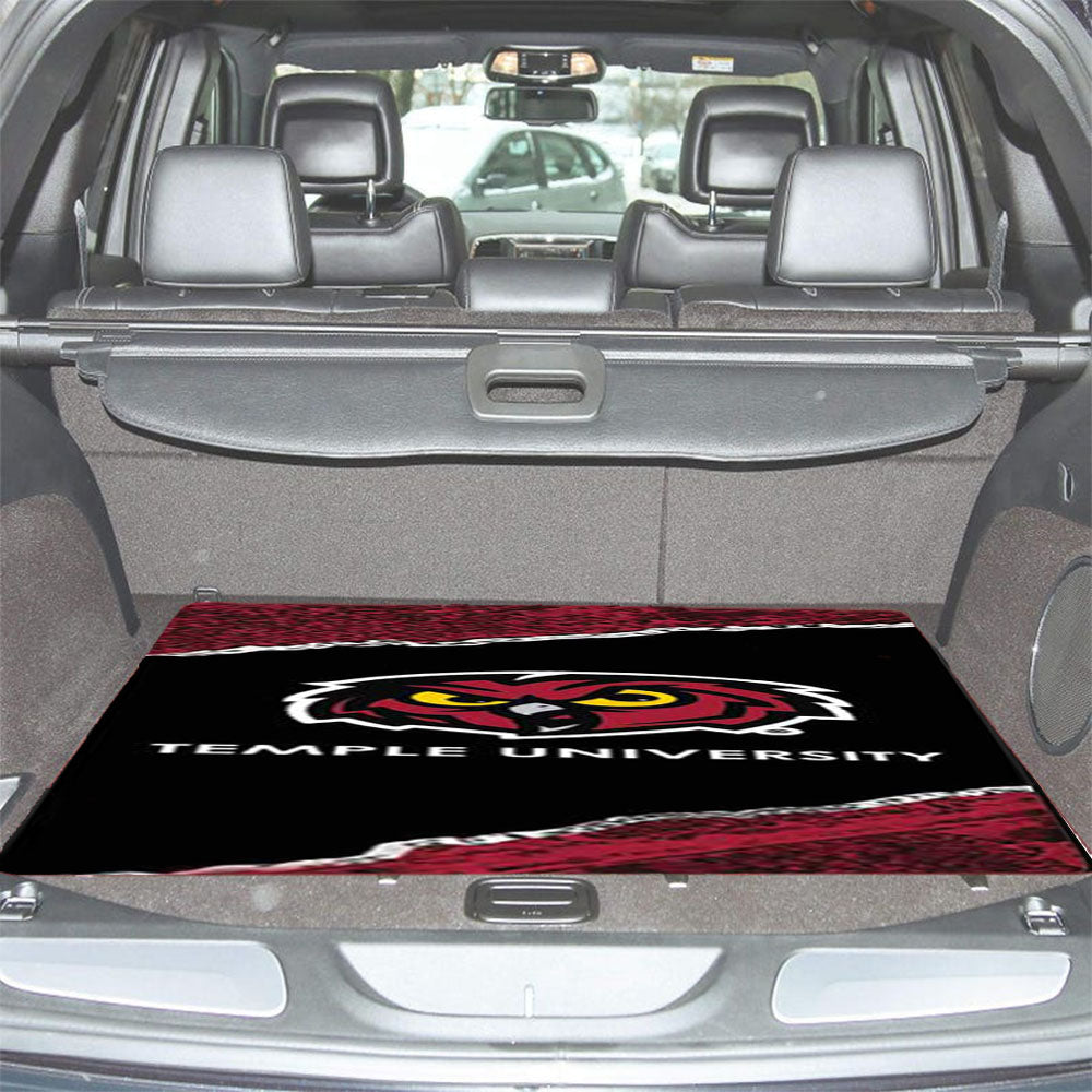 Temple University Strip Car Trunk Mat Non Slip