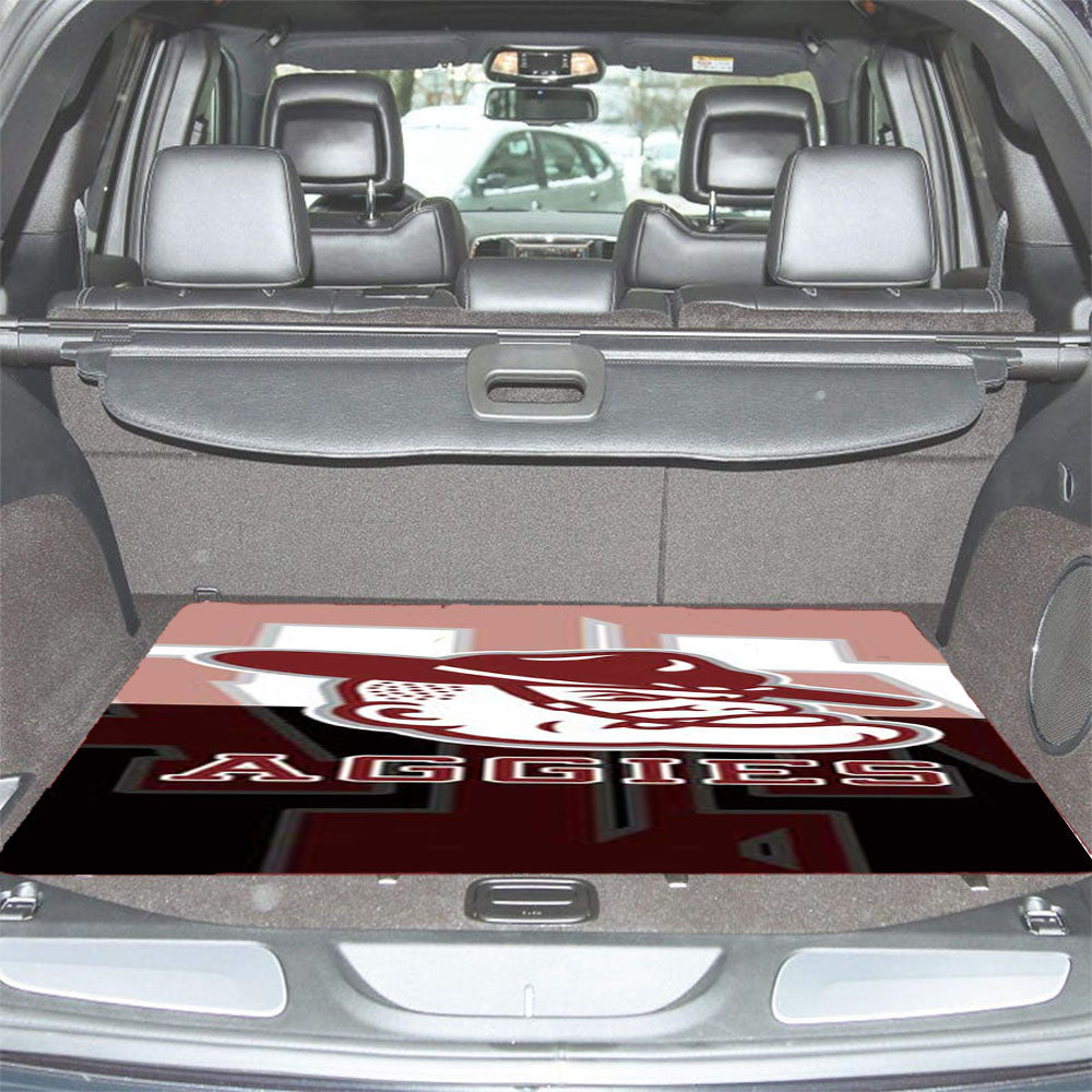 Texas A M Face Fade Car Trunk Mat Non Slip