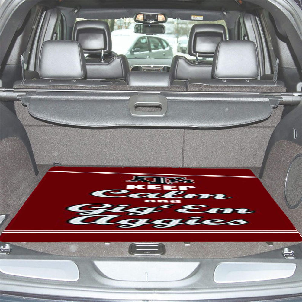 Texas A M Gig Em Aggies Car Trunk Mat Non Slip