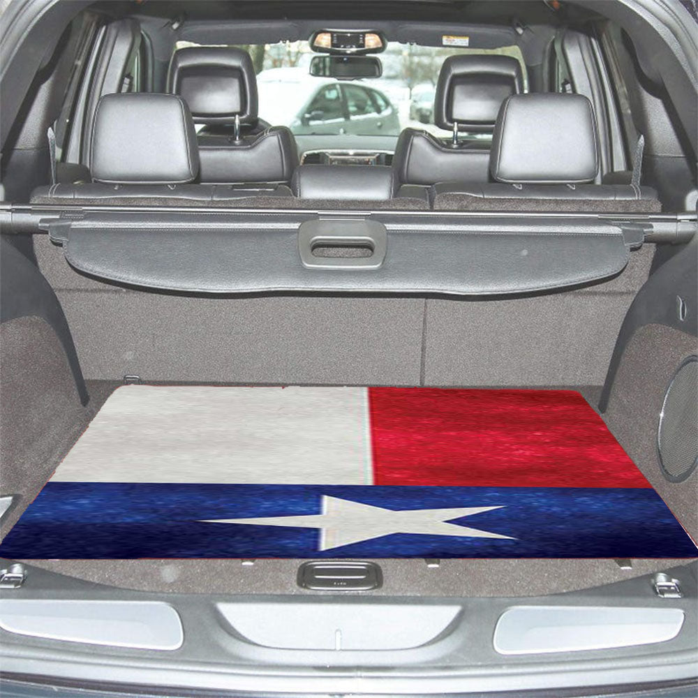 Texas Flag Texture Car Trunk Mat Non Slip