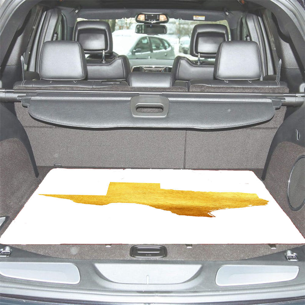 Texas Golden State Map Car Trunk Mat Non Slip