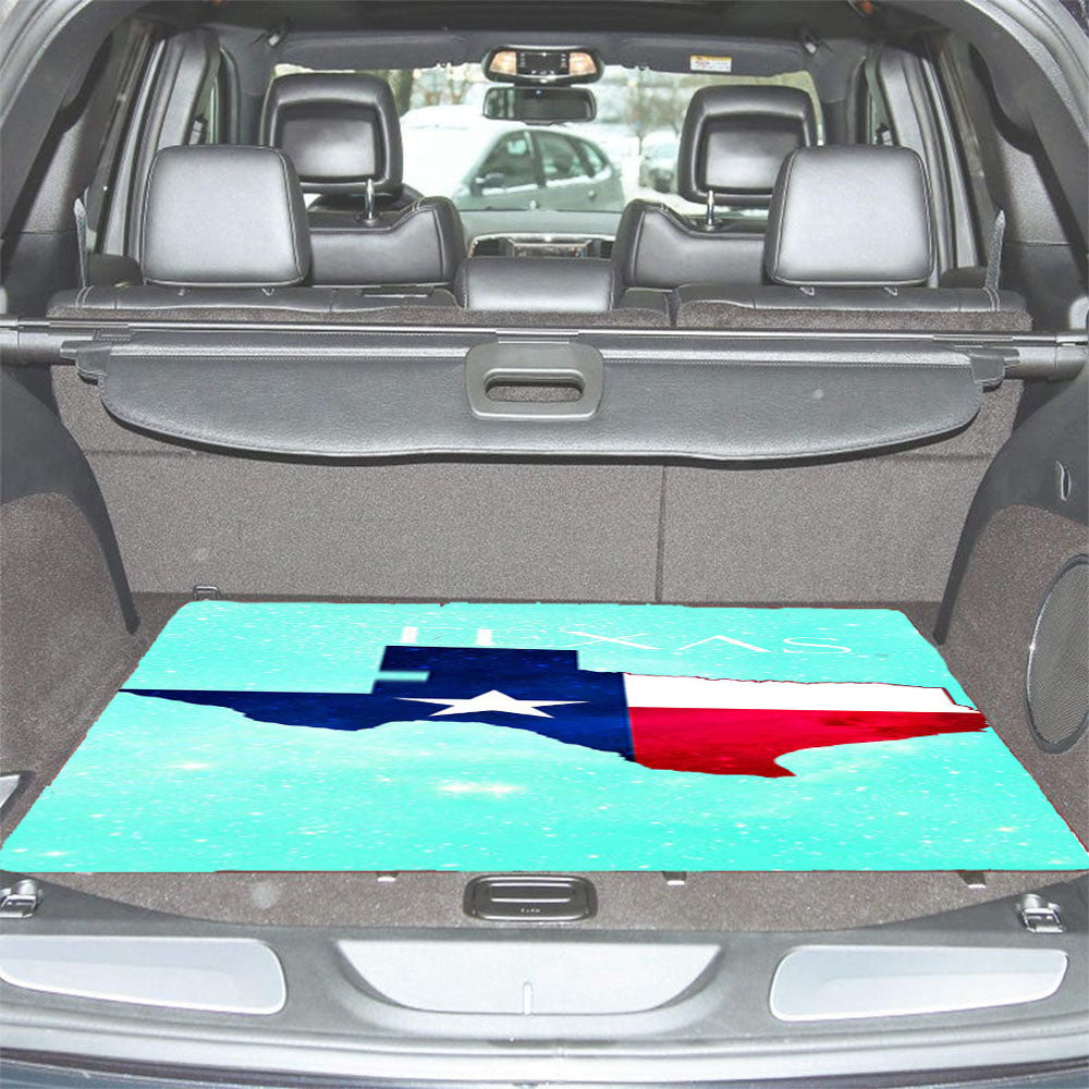 Texas Map Flag Car Trunk Mat Non Slip