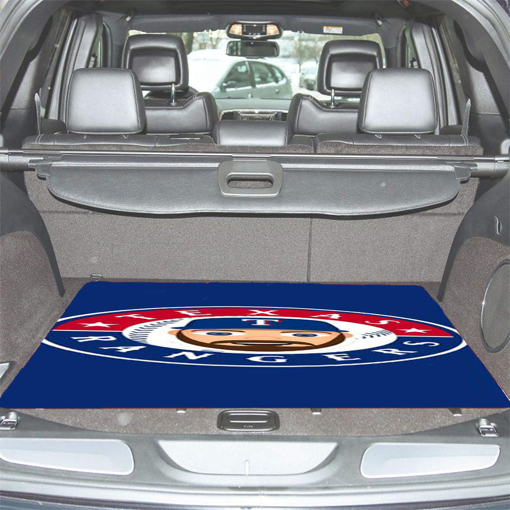 Texas Rangers Logo 50 Car Trunk Mat Non Slip