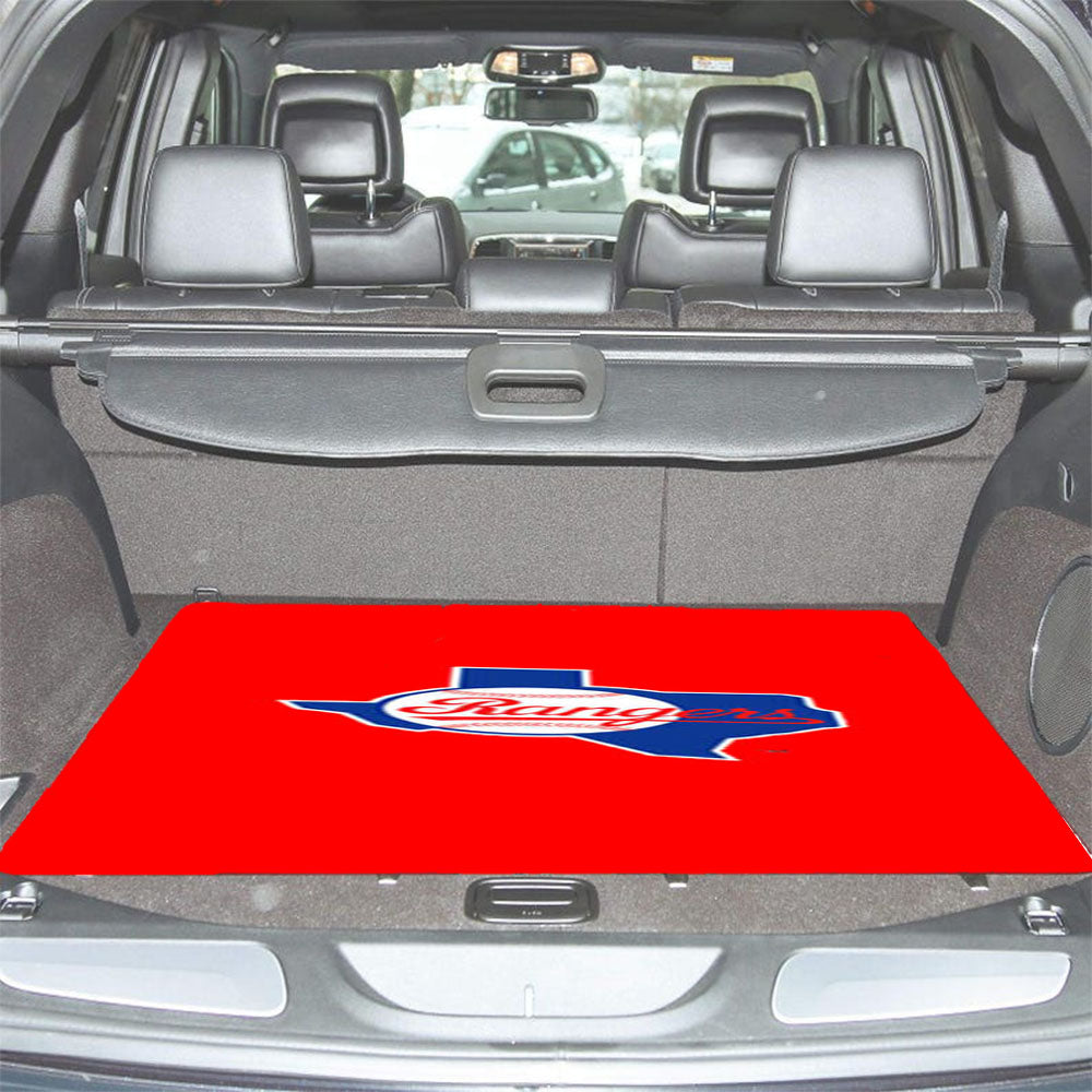 Texas Rangers Logo City Car Trunk Mat Non Slip