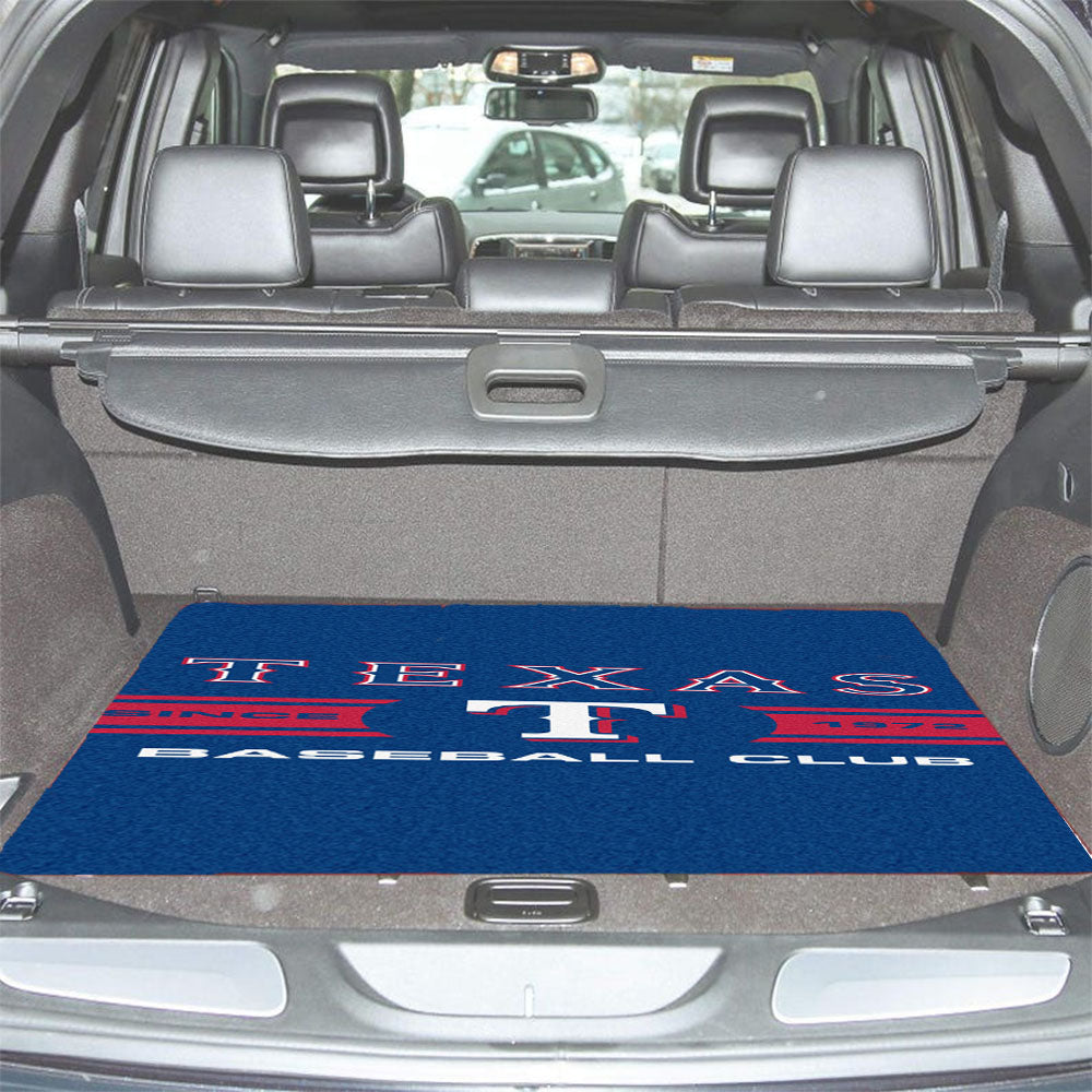 Texas Rangers Mlb Baseball Club Car Trunk Mat Non Slip